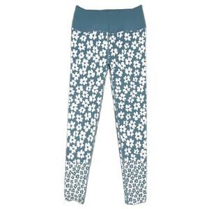 Spiritual Gangster Love Sculpt Jacquard Leggings Coastal Floral Blue Daisy M/L